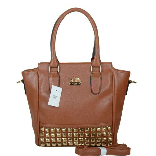 Coach Legacy Tanner In Studded Small Brown Crossbody Bags BNN